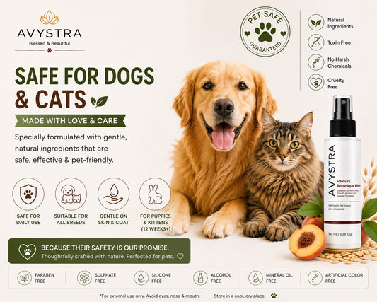 AVYSTRA Velours Botanique Mist | Waterless Grooming Mist | Coat Refresh Spray | 100ml