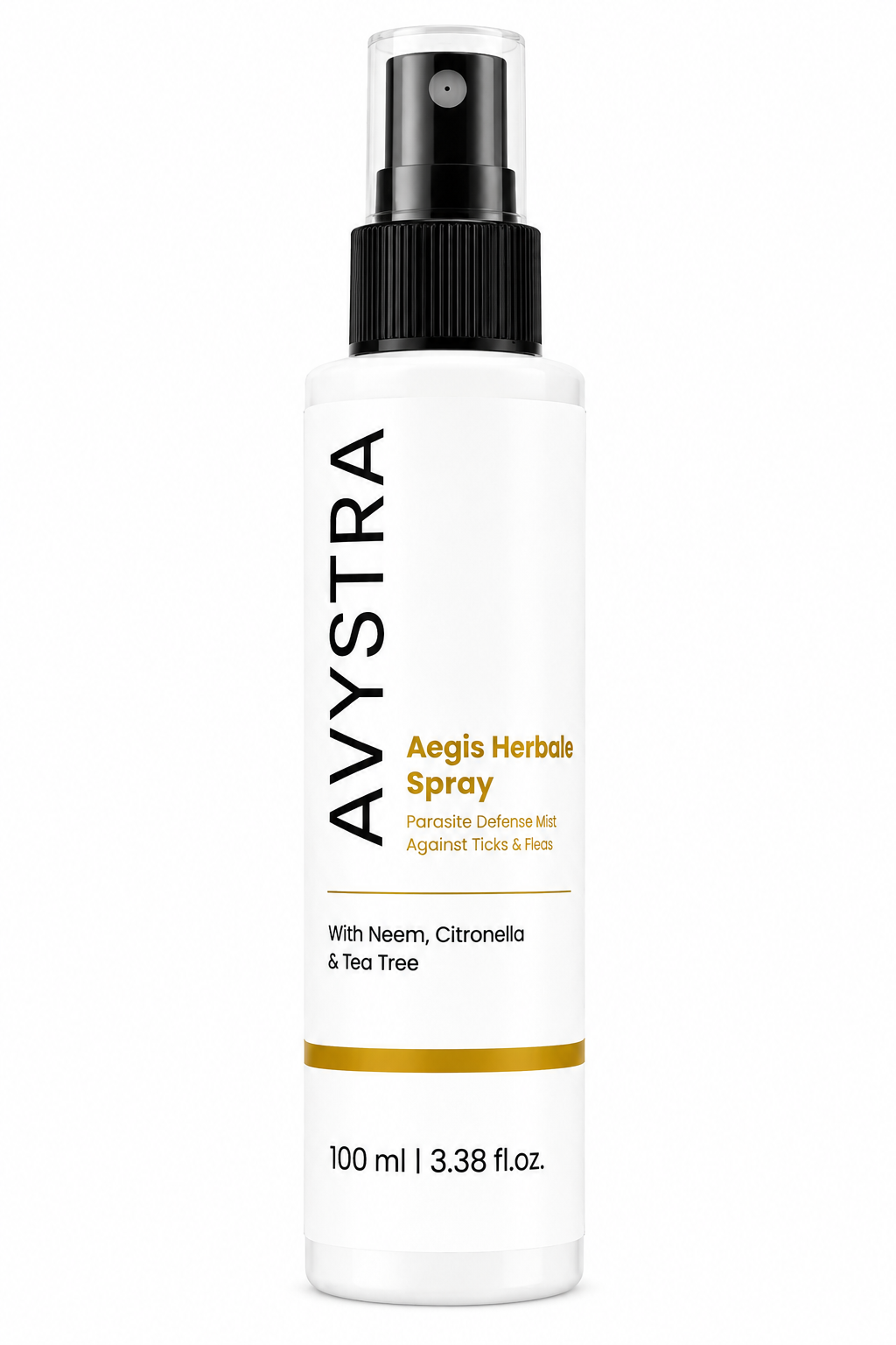 AVYSTRA Aegis Herbal Spray | Tick & Flea Defense Mist for Dogs & Cats | Neem, Citronella & Tea Tree | 100ml
